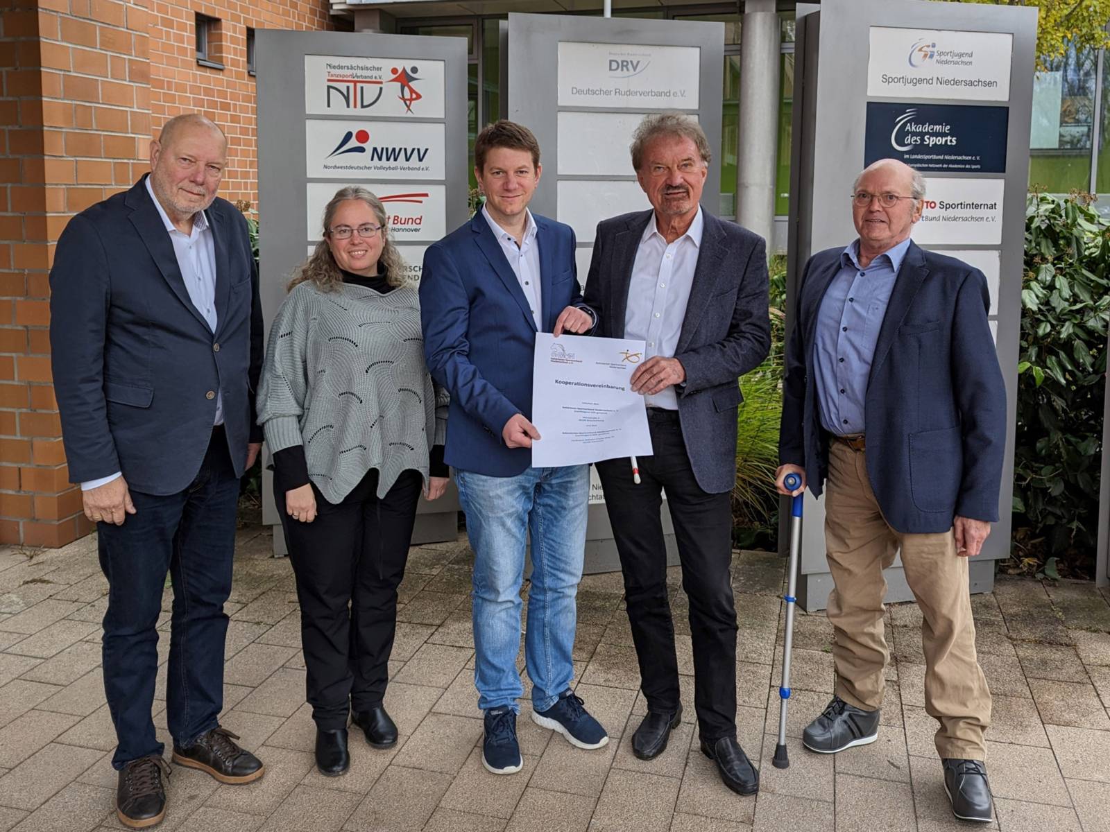 Die Kooperationspartner vom Behinderten-Sportverband Niedersachsen e. V. und vom Gehörlosen-Sportverband Niedersachsen